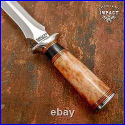 Impact Cutlery Custom Dagger Knife Camel Bone & Bull Horn Handle- 1751