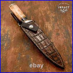 Impact Cutlery Custom Dagger Knife Camel Bone & Bull Horn Handle- 1751