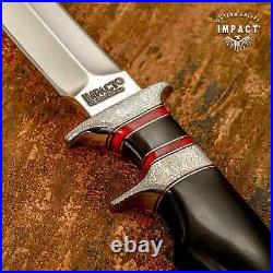 Impact Cutlery Custom Sub Hilted Bowie Knife Bull Horn Handle- 1663