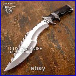 Impact Cutlery Custom Sub Hilted Hunting Bowie Knife Bull Horn Handle- 1814