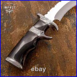 Impact Cutlery Custom Sub Hilted Hunting Bowie Knife Bull Horn Handle- 1814