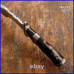 Impact Cutlery Custom Sub Hilted Hunting Bowie Knife Bull Horn Handle- 1814