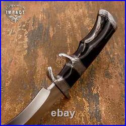 Impact Cutlery Custom Sub Hilted Hunting Bowie Knife Bull Horn Handle- 1814