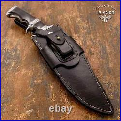 Impact Cutlery Custom Sub Hilted Hunting Bowie Knife Bull Horn Handle- 1814