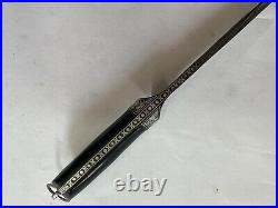 Indo Persian Silver Work Damascus peshkabj knife Dagger 15 inches with sheath