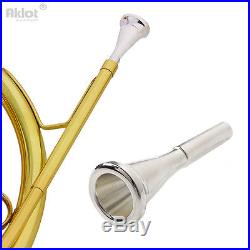 Intermediate F Single French Horn 3 Keys Gold with Silver Plated Mouthpiece