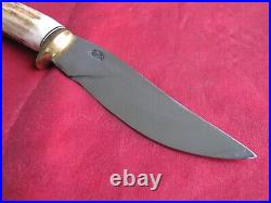 Irvin Campbell IRBI Custom Handmade Trailing Point Hunting Knife