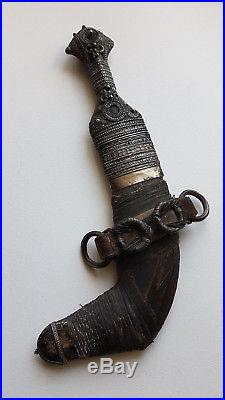 Islamic arabian Saidi Jambiya dagger with specially horn Oman Saudi Arabia