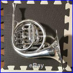 J. Michael Silver Pocket Horn PFH-550S With Hard Case Wind Instrument Hobby
