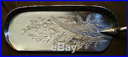 JAMES DIXON & SON 1832 Silver Fine spoon-tray with horn handle