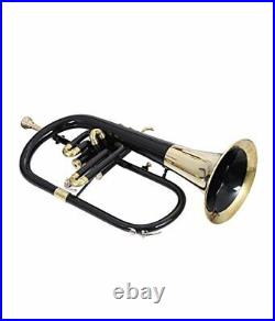 JAZZ AND HERITAGE FEST Flugel Horn 3 Valve Black Bb Pitch With Hard Case & MP