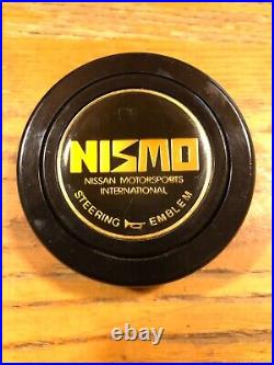 JDM NISMO Horn Button Black with Old Logo BNR32 BCNR33 BNR34 S13 S14 NISSAN Rare