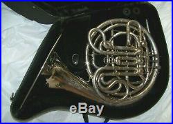 JEAN BAPTISTE Silver F/Bb DOUBLE FRENCH HORN with. Case & NEW MPIECE $299