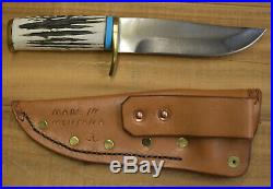 JRL Custom Made 10-1/2 Hunting Knife made in Montana with Sheath