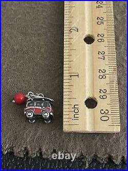 James Avery Retired Surfs Up Enamel Van With Red Bead Charm Sterling Silver