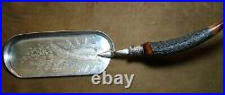 James Dixon & Son 1832 Silver End Spoon-Tray With Horn Handle