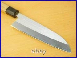 Japanese Santoku Knife Powdered HSS 165mm with Octagonal Buffalo Horn Handle