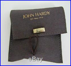 John Hardy Dot Moon Saddle Ring Gold Silver with Buffalo Horn size 7 NEW