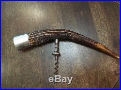 John Hasselbring Corkscrew Large 10 Stag Horn with silver cap