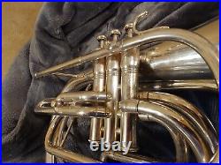 King 1122 Marching Bb French Horn # 2 in Good Condition Refurbished