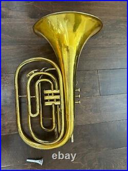 King 1122 Marching FRENCH HORN, WITH MOUTHPIECE