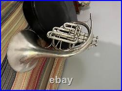King H. N. White 1930s F Mellophone with E Flat Thumb Change Valve French Horn