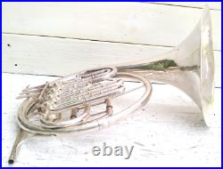 King Model 1158 Single Bb with slide to A French Horn Serial #445528 With Case