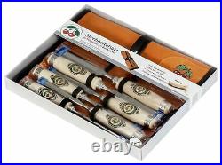 Kirschen 1171000 Firmer Chisel Set with Horn Beam Handle in Leather Roll, Bei