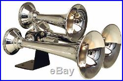 Kleinn Air Horns 500 ABS Chrome Plated Triple Horn with Universal Fitment