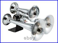 Kleinn Air Horns 500 ABS Chrome Plated Triple Horn with Universal Fitment