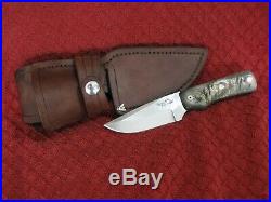 Lambson Custom Knives Custom D2 Hunting Knife with Ram's Horn Handle