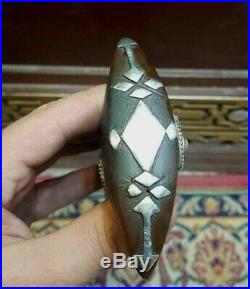 # Large Dagger Old Islamic Saudi South Silver /Jambiya Khanjar with Horn Handle