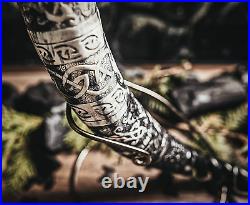 Limited Edition Norse Tradesman 50 cm Borre Style Viking Drinking Horn with