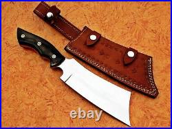 Louissalvation Perfect Stainless Steel Bull Horn Hunting Machete With Mosaic Pin