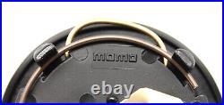 MOMO Prototipo Silver Steering Wheel Black Leather 350mm With ALPINA Horn Button