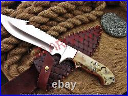 Mae 12.5 Custom Handmade Steel D2 Hunting Knives With Sheath (f1000)