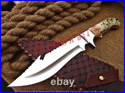 Mae 12.5 Custom Handmade Steel D2 Hunting Knives With Sheath (f1000)