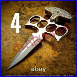Mae3p Beautiful Custom Hand Made D2 Tool Steel Knifes With Leather Sheath