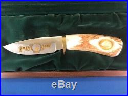 Mint 2000 Rmef Buck 192 Knife Customized By Don Long With Elk Scales #070/100