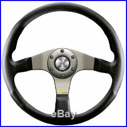 Momo Tuner leather Steering Wheel 320mm SILVER 11110332111 ORIGINAL with ABE