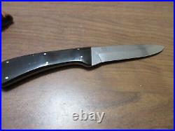 Moore Maker USA Full Tang 2101SP Fixed Blade Buffalo Horn Knife