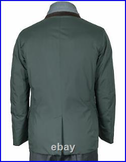 Moorer down Jacket Finest Down IN Moss Green with Removable Windbreaker