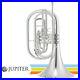 NEW-Jupiter-JHR1000MS-Key-of-Bb-Silver-Plated-Marching-French-Horn-with-Case-01-ux