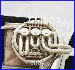 NEW Model Piccolo MiNi French Horn silver nickel Finish With Case