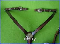 NEW Vintge BIG HORN Silver Show HEADSTALL & BREAST COLLAR SetQUALITYWith TAGS