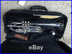 NEW Wisemann DTR-500SP New C Silver Trumpet with Gold Trim Great Value Horn