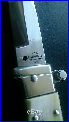 New Aga Campolin piccolo with brazilian horn handles solid nickle silver bolster