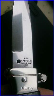 New Aga Campolin piccolo with genuine horn handles, solid nickle silver bolsters