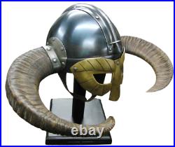 New Medieval Viking Fantasy Helmet With Horns Viking Helmet Limited Edition