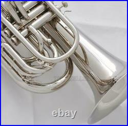 Newest Marching Baritone Siver nickel Horn Bb Keys with Case